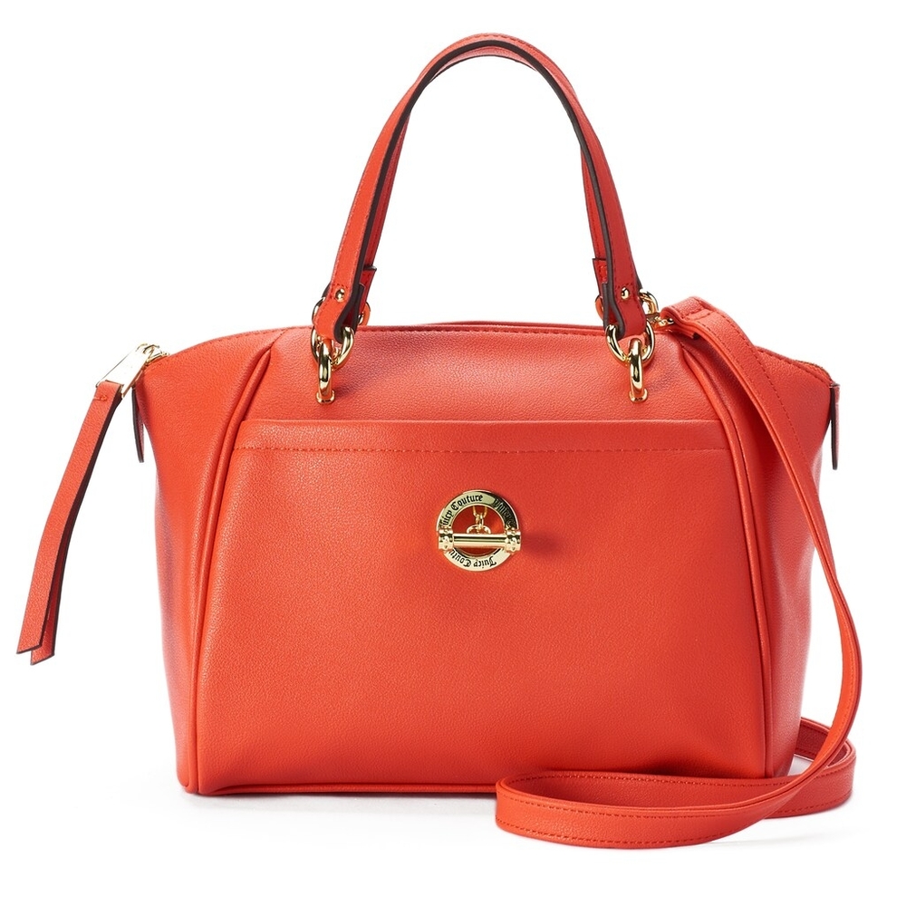 Juicy Couture Treasure Satchel in Tangerine Used